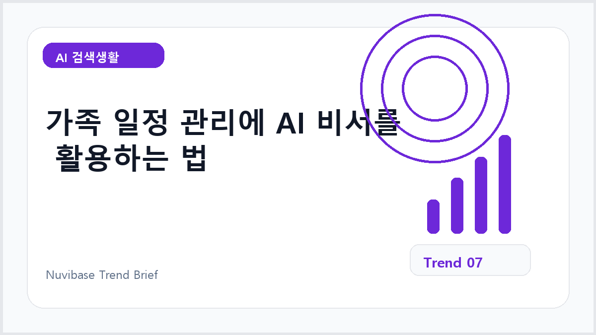 가족 일정 관리에 AI 비서를 활용하는 법